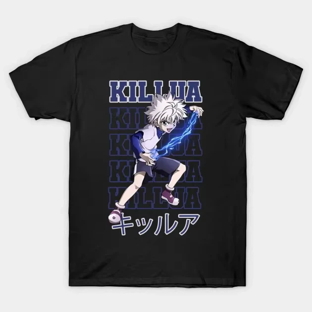 

2026 Anime HunterxHunter Printed T-shirt Men's and Women's T-shirt Children's and Parental Clothing Boy Girl T-shirt