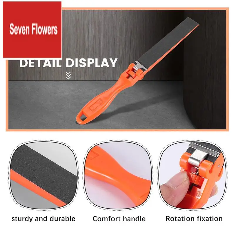 

A84Z-Flat File Sanding Stick Woodworking Polishing Hand Tool With Replaceable Abrasive Strips/Sandpapers