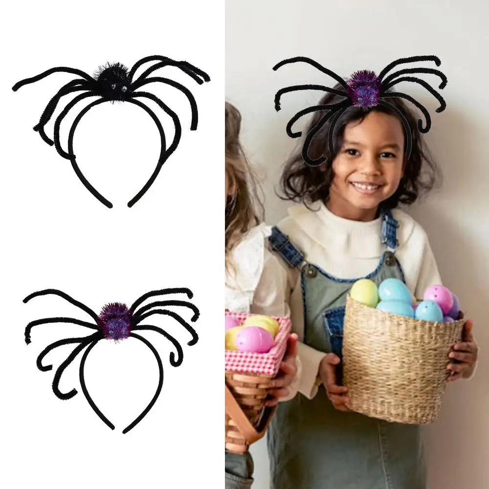 Long-legged Spider Halloween Spider Headband Novelty Non-slip Women Hair Hoop Headwear Party Decoration Halloween Hairbands Gift