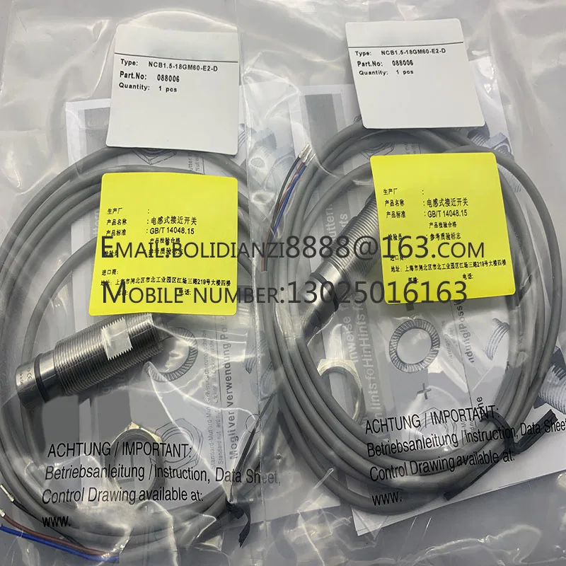 

NCB1.5-12GM85-E2-D-V1 NCB1.5-18GM60-E2-D-V1 NCB1,5-18GM60-E2-D Brand new original genuine sensor quality assurance