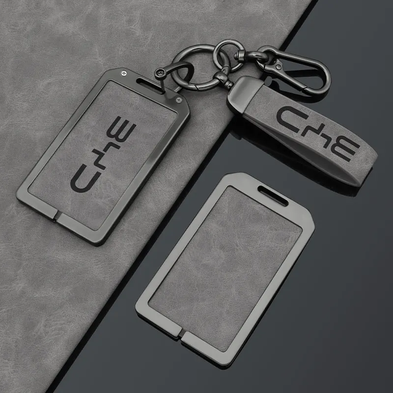 Alloy Leather Car NFC Card Smart Key Case Cover Shell for BYD Atto 3 Yuan Tang EV Han Qin Song Plus DMi Seal Dolphin S6 L3 M6 F3