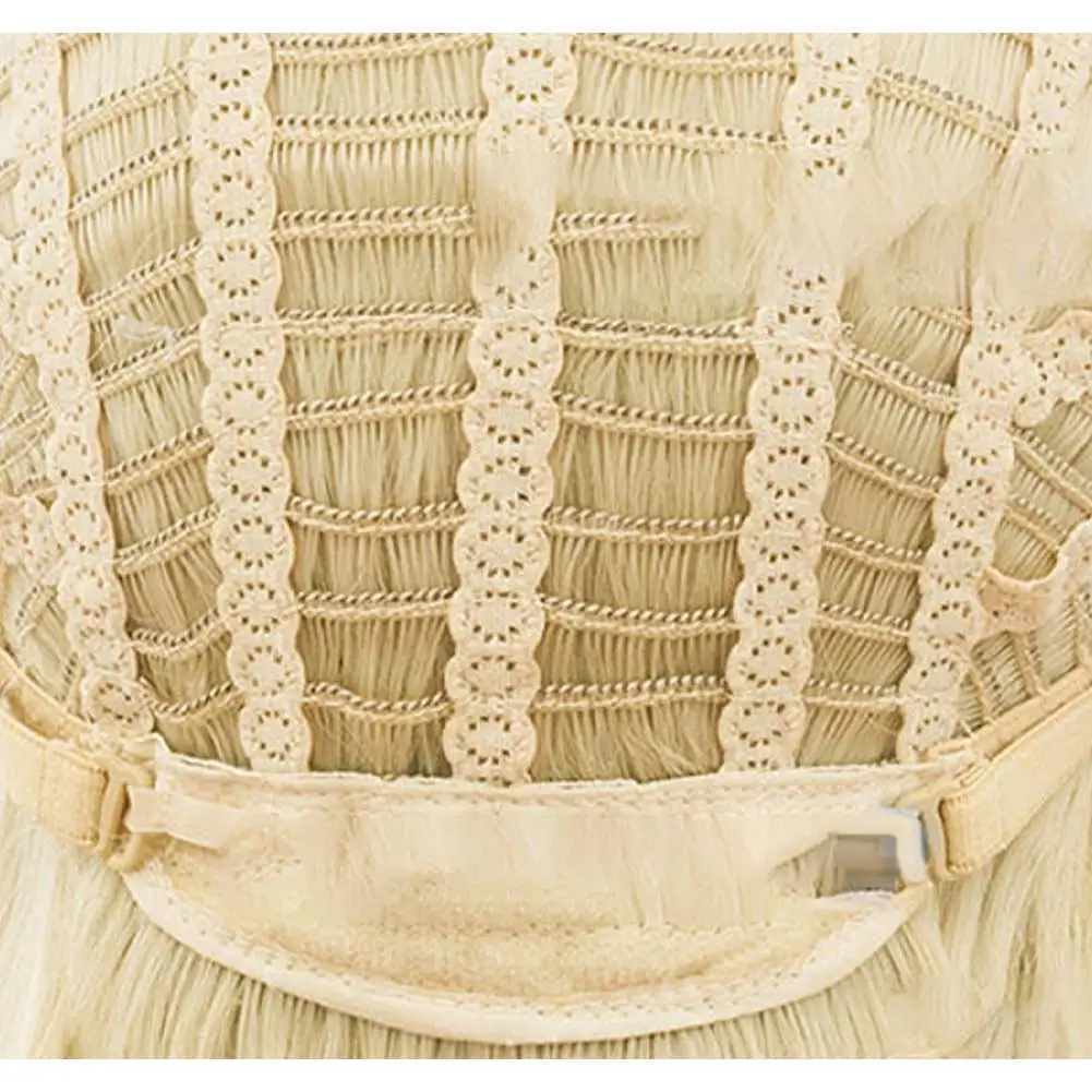 تمويه الجحيم نزل 2 السير Pentious تأثيري أسود أصفر شعر مستعار طويل زي اكسسوارات الخيال وتتسابق هالوين كرنفال الدعائم #5