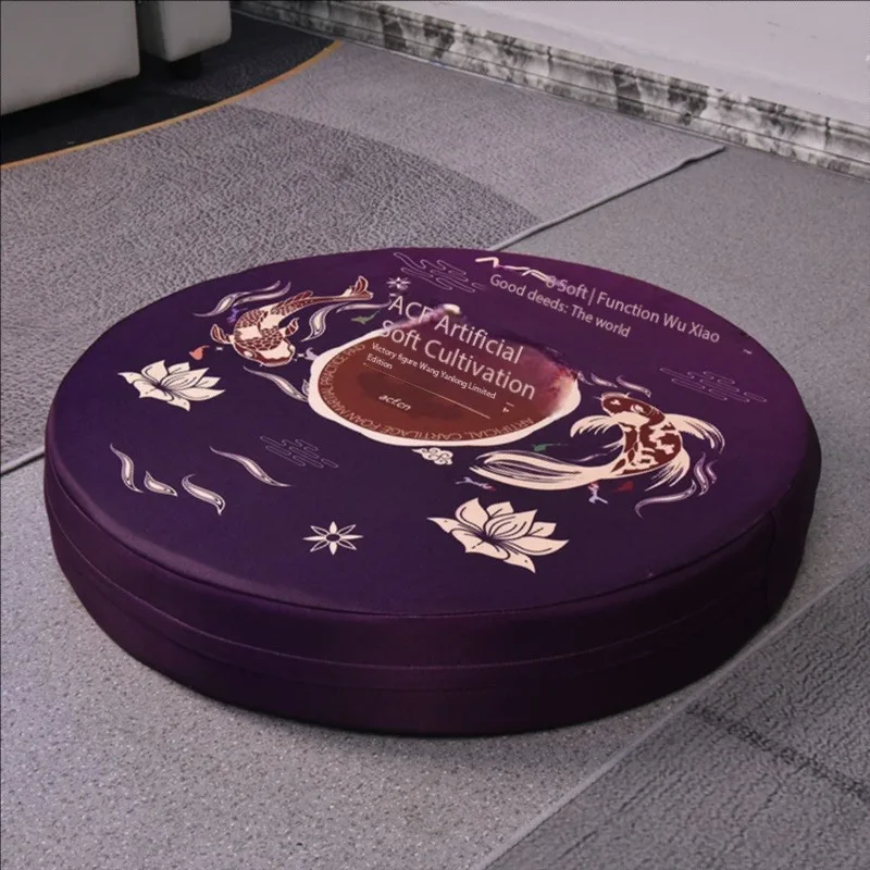 Vintage Smart Vibration Yoga Meditation Cushion Sensory Music Stress Relief Seat Mat For Healing Salon Long Time Sitting