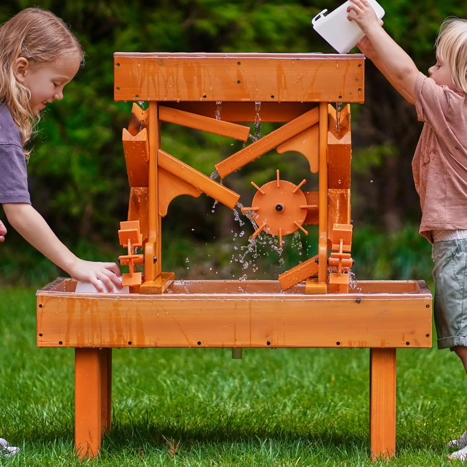 Water Table and Sand Table for Outdoor and Indoor Use - Weather-Proof Sensory Play - Durable Material - Multi-Functional Design