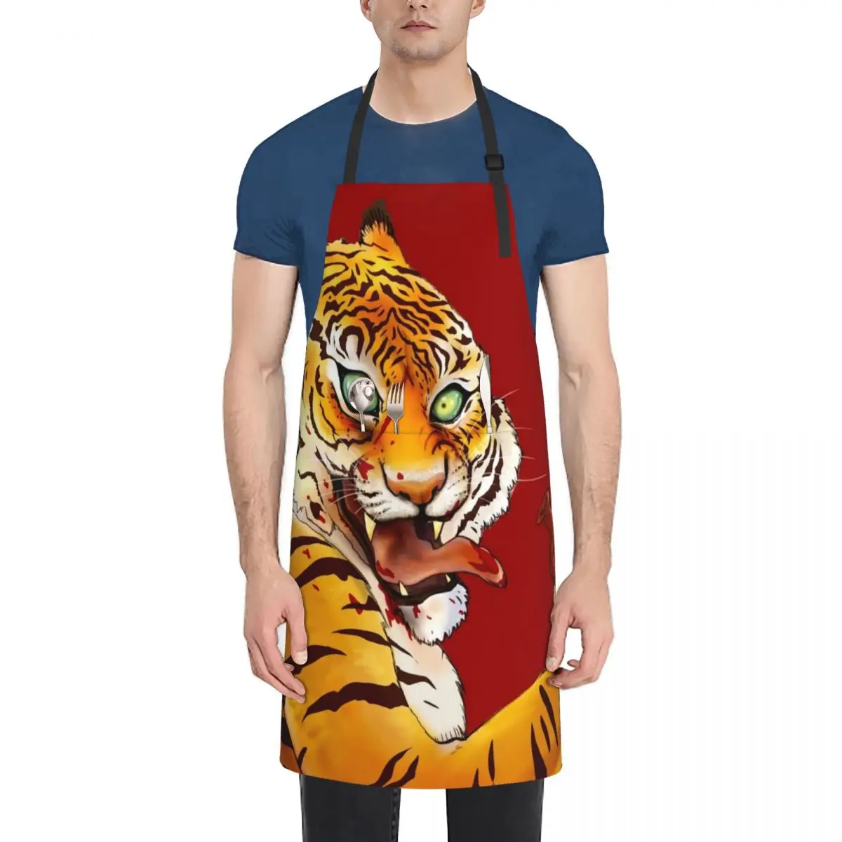 TIGER SAUCE Apron Kitchen Things Men'ss Home Supplies Apron