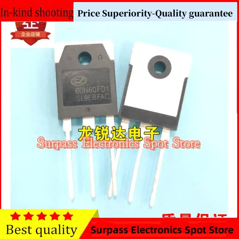 

10PCS-100PCS 60N60FD1 SGT60N60FD1PN TO-247 IGBT 60A 600V Price Superiority-Quality guarantee