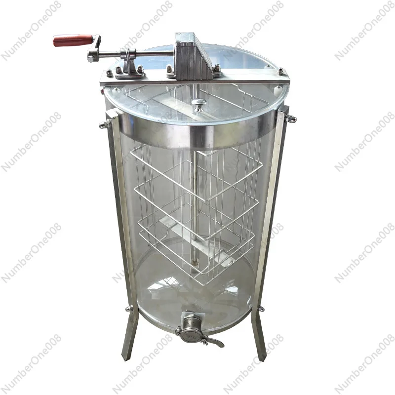 2 Frame Manual Transparent Acrylic Honey Extractor with Stand Beekeeping  Centrifuge Machine Manual Honey Extractor