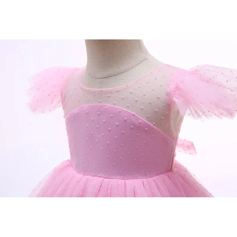 Abiti per ragazze di fiori eleganti abiti da principessa per feste di matrimonio abiti per bambini per ragazze costumi di tutu di tulle estivi fantasia per bambini