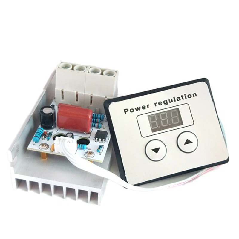 

AC 220V 10000W SCR Digital Control Electronic Voltage Regulator Speed Control Dimmer Thermostat + Digital Meters