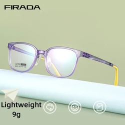 FIRADA Fashion Comfortable Children Eyeglasses Transparent TR90 Eyewear Optical Prescription Glasses Frame For Boys Girls 8202S