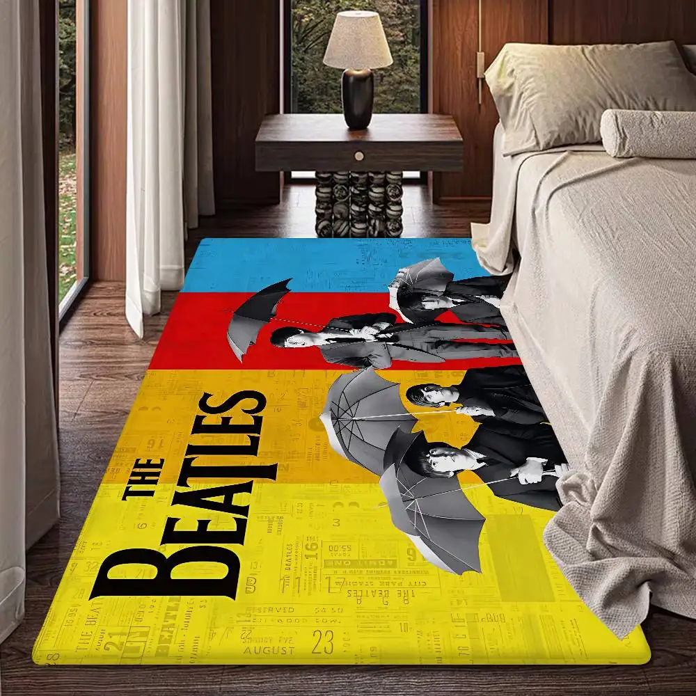 T-The-B-Beatles Rock Band Door Mat Washable Non-Slip Living Room Sofa Chairs Area Mat Kitchen Toilet Rug