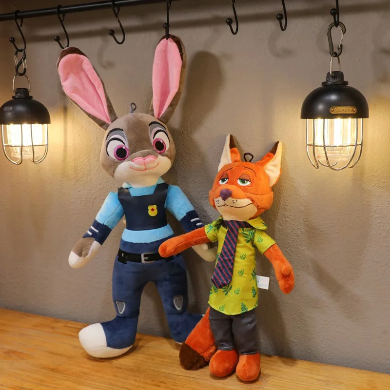 

Disney Zootopia Nick Judy Plush Doll - Cartoon Soft Stuffed Animal Toy Birthday Christmas Gift for Kids