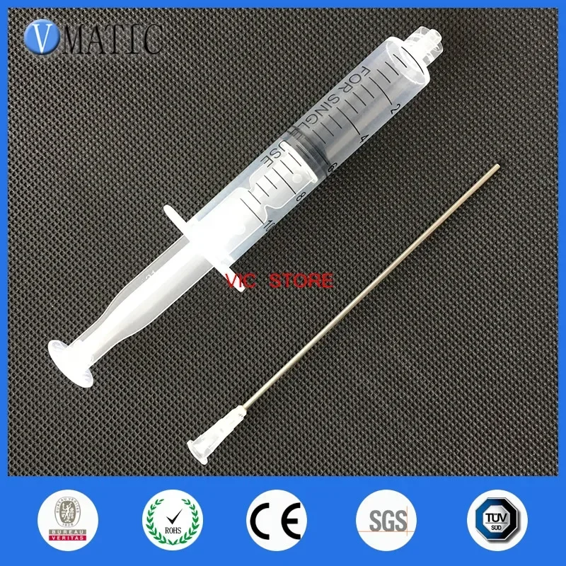 Free Shipping Non Sterilized Quality 10ml/10cc Luer Lock Plastic Syringes With 16G Blunt Tip Needles 10cm