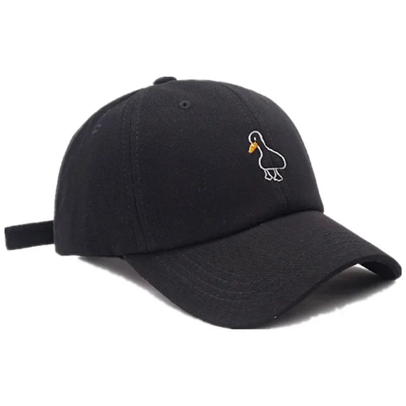 Gorra de béisbol con estampado de pato de dibujos animados, gorra ajustable de moda Unisex para camionero, sombrero para el sol para padre