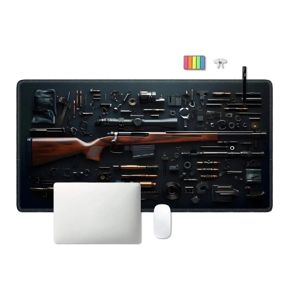 

Mauser Rifle Structural diagram Mouse Pad Large Computer Office Game Table Mats Rubber Anti-slip Gaming Keyboard Mousepads