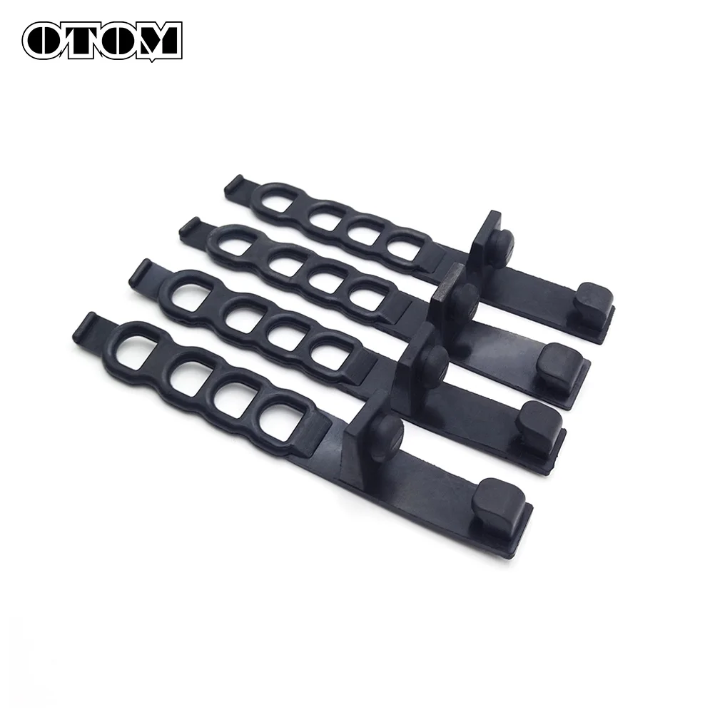 OTOM 4Pcs Motorcycle Headlight Straps Headlight Fairing Rubber Straps Dirt Bike Headlamp Fix Bracket Straps For KTM HUSQVARNA TE