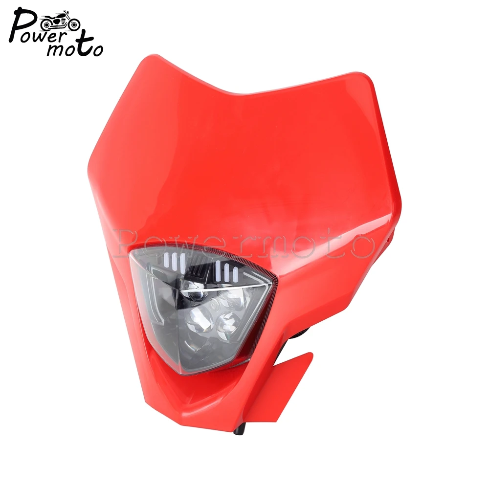 12V LED Motocross Headlight Hi/Lo Beam DRL Head Lamp For GASGAS EC EC250 EC300 EC250F EC300F Off Road Bikes Headlamp 2021-2023