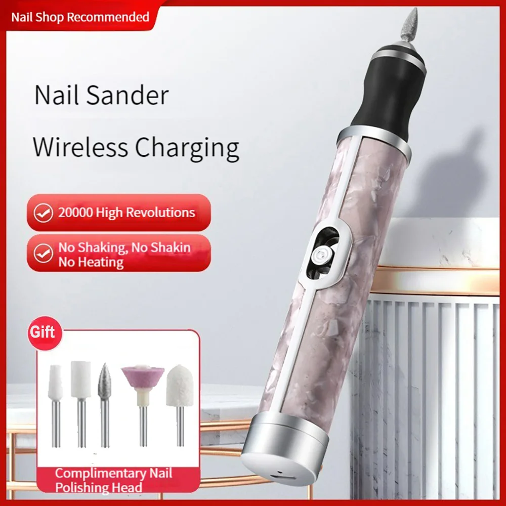 20000rpm Electric Nail Drill Sander Nail Manicure Machine Mill Grinder Pen Milling Cutter Set For Gel Polish Removing Tool