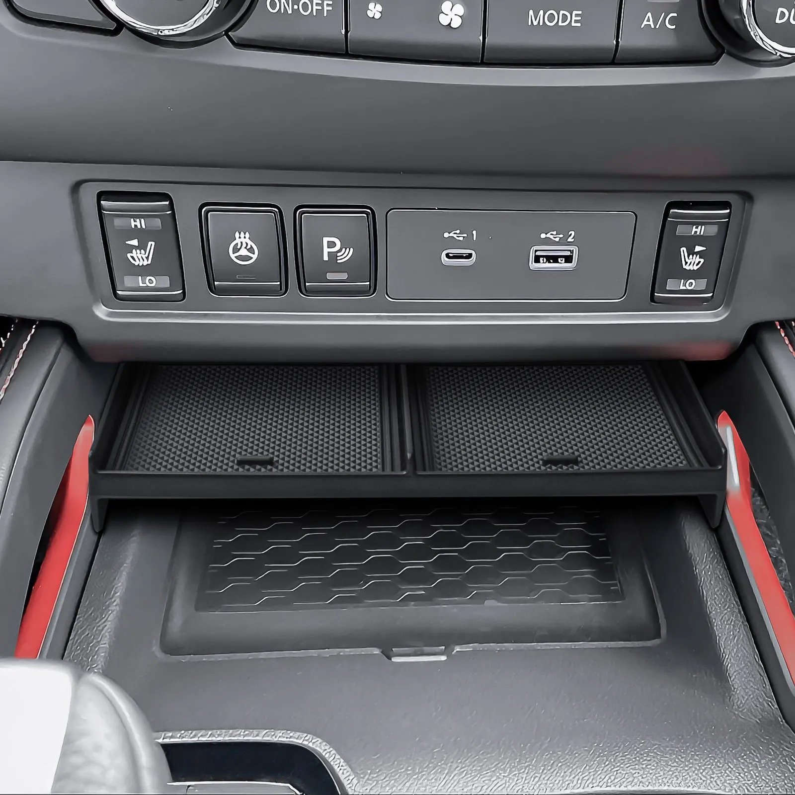 Organizador de Almacenamiento para Consola Central, para Nissan Frontier 2022 2023 2024 2025 2026, Caja de Almacenamiento para Palanca de Cambios, Divisores, Accesorios para Auto