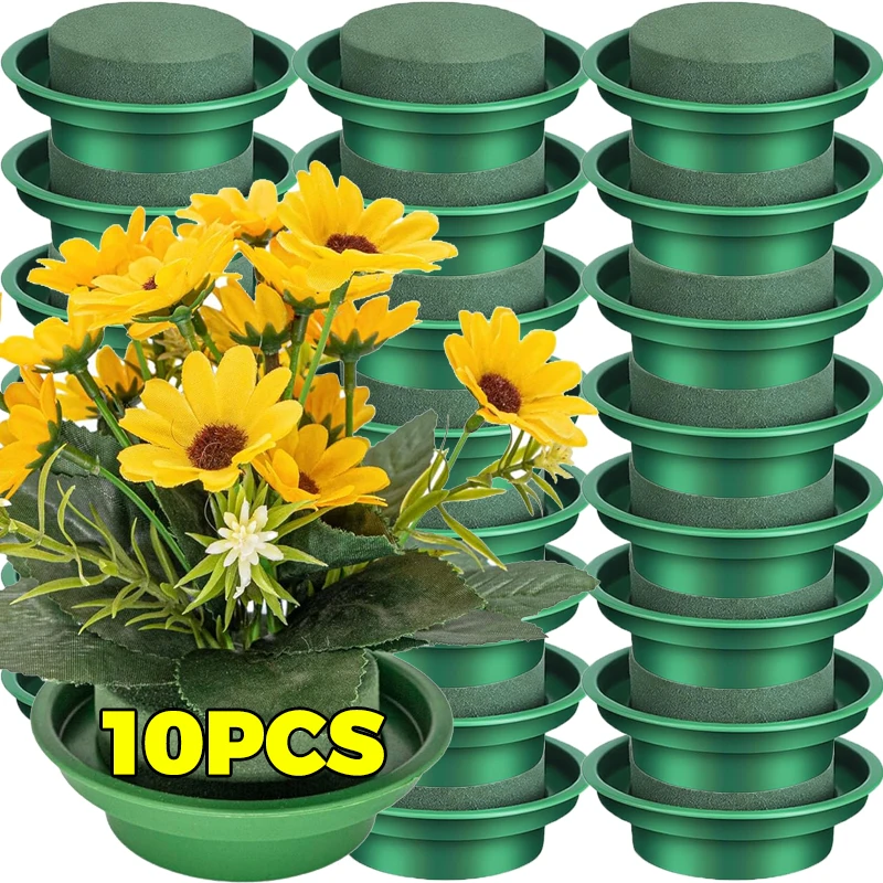 زهرة رغوة صينية تشكيلة زهور الزخرفية وعاء الزهور الحاويات زهرة الطين تحديد لوحة الزفاف حفلة عيد الميلاد الديكور