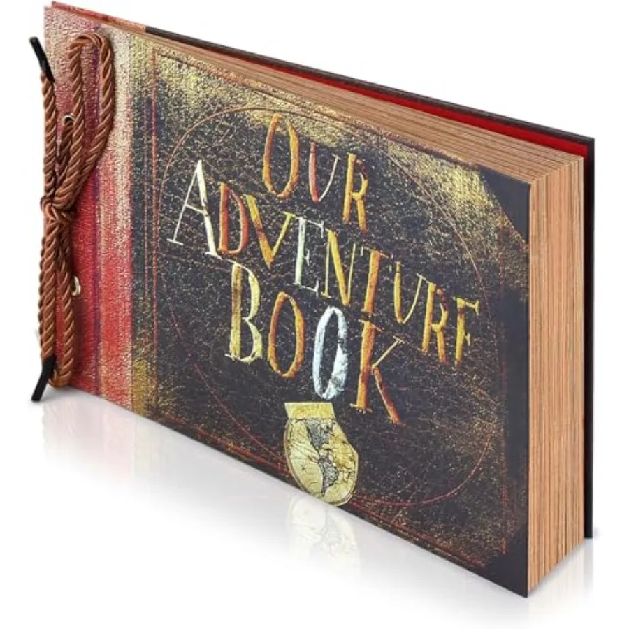 

Adventure Book Handcrafted Diary Photo Scrapbook, Tailored for Preserving Cherished Moments, Gift for Couples' Anniversaries, W