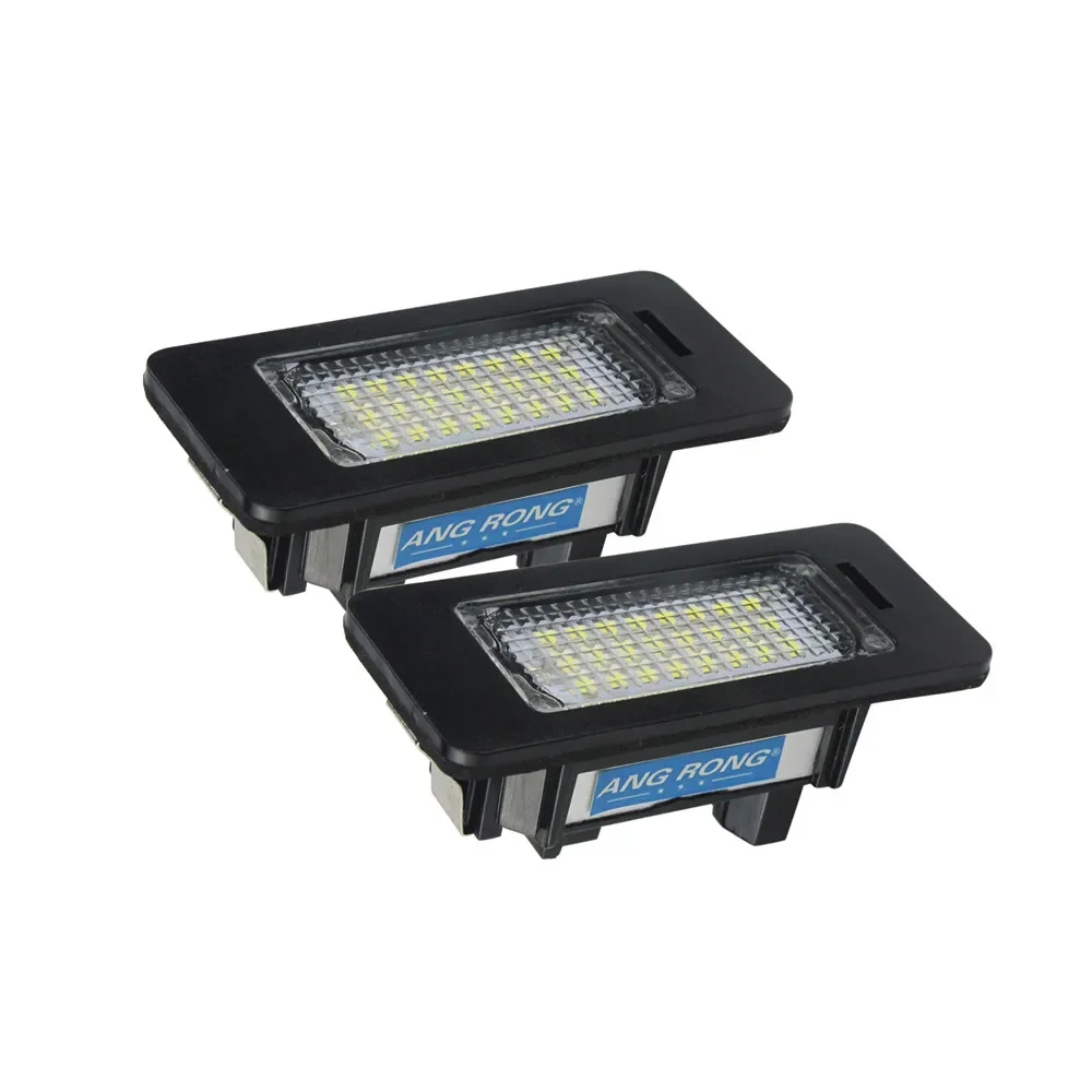 ANGRONG 2x Canbus LED License Number Plate Light Lamp For BMW 3 5 Series E39 E60 E61 E90 E92