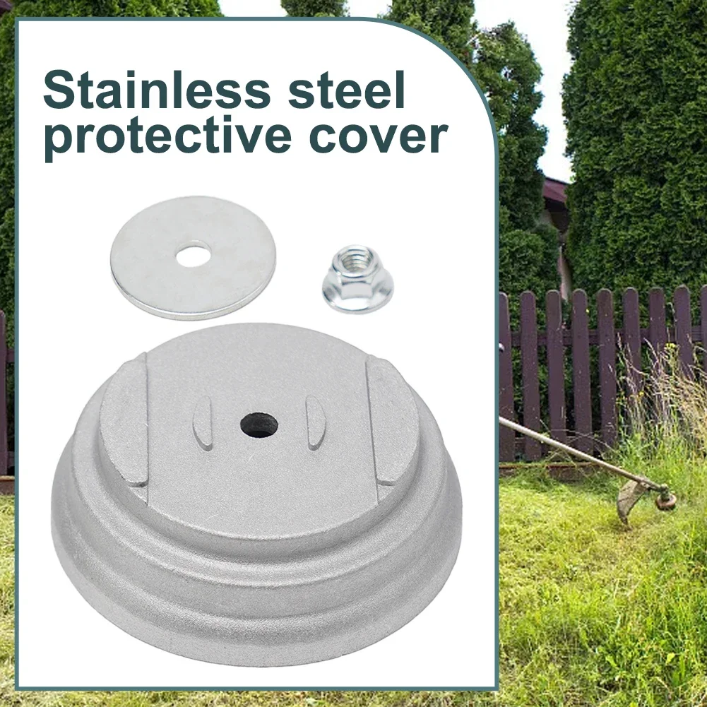 Plastic Cover Grass Cover Trimmers For Garden Scenes 3 Pcs Multi-angle Adjustment Nut Protective Gasket Stainless Steel New