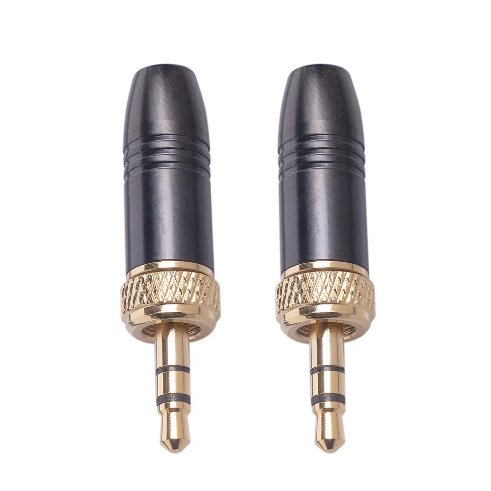 1/2 Pcs 3.5mm Jack Stereo Plug Connector Replacement For Sennheiser Wireless Microphone Cable For Connecting DPA Microphones