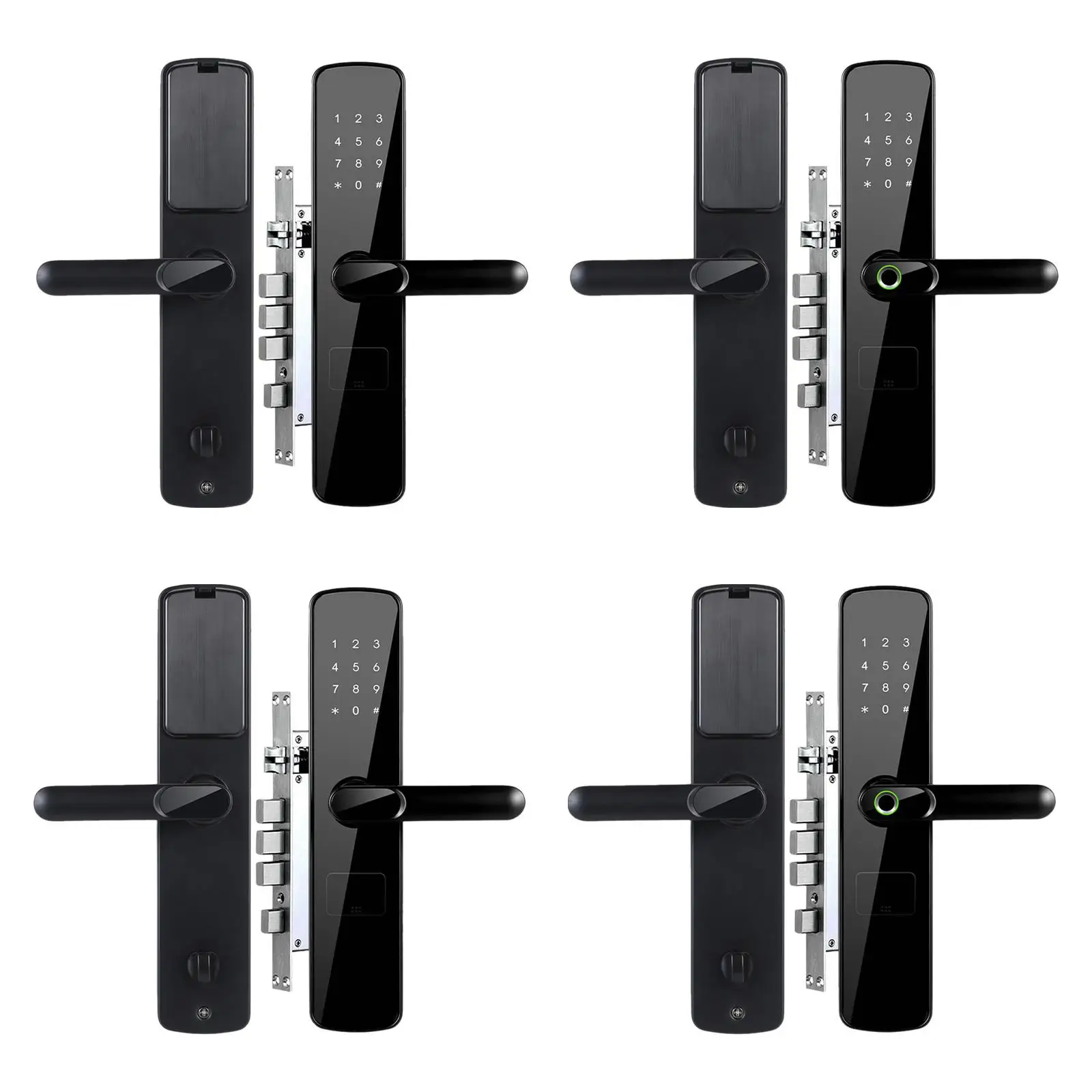 Keyless Entry Smart Lock with APP Control IC Card Password for Front Door Wooden Metal Security