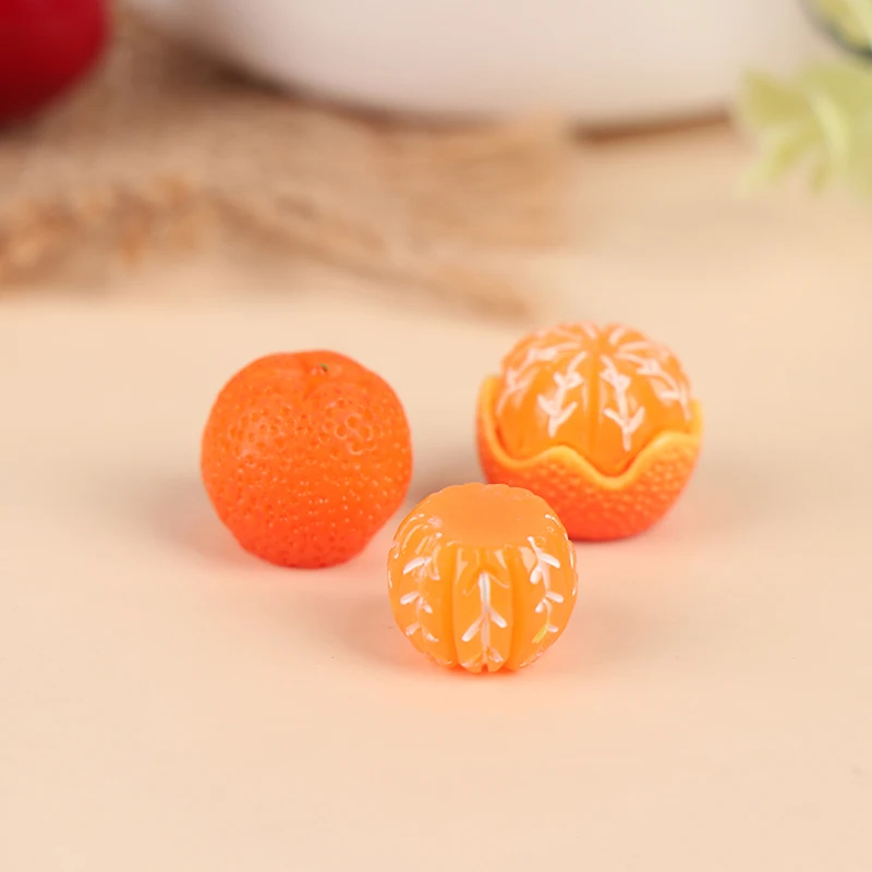 Dollhouse Mini Laranja Modelo Food Play, DIY Cozinha Decoração Supermercado, 1:6, 1:12