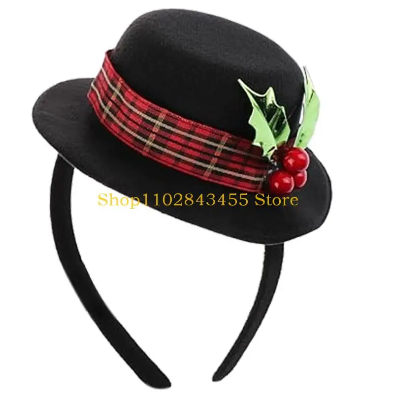 

49MC Mini Party Hat Headwear Skin Safe Cloth Fabric Holiday Hair Decoration Headgear For Infants Toddler Family Gatherings