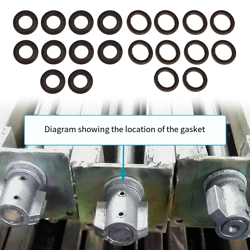 10pcs Metal Gaskets for Panel Splicing Machine Clamps Woodworking Applications Oil Impregnated Long Life Lubrication
