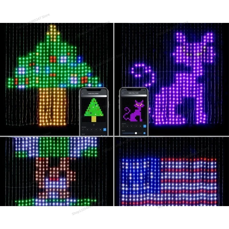 For  Smart RGB Curtain Light, Symphony Leather Line Light, Decorative Light String Accessories