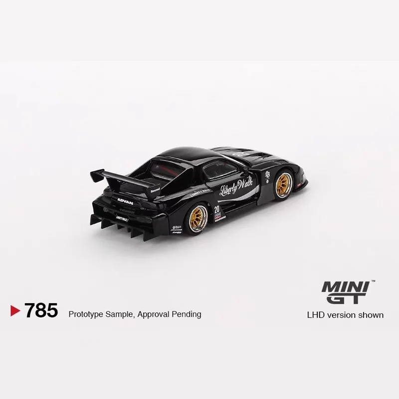 MINIGT 785 1:64 Mazda RX-7 LB-Super Silhouette Liberty Kartensteckplattierte Legierungsautomodellkollektion