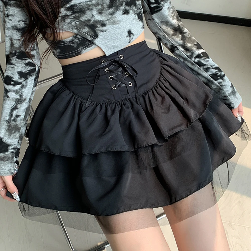 

High Waist Skirt Retro Skirt Short Skirt Solid Color All Seasons Brand New Casual Style Microelasticity Casual Outing