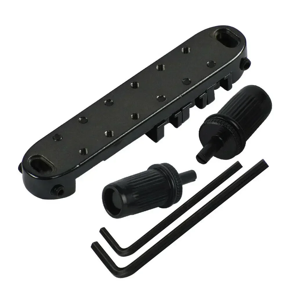 

QX-Music Store-Les Paul Guitar Parts Tune O MATIC Guitar Bridge Roller Black Saddle Bridge Tailpiece