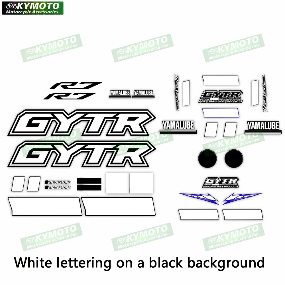 For YZF-R3 YZF R1 R1M R3 R6 R7 GYTR motorcycle accessories sticker fuel tank fairing decoration full car reflective decal set