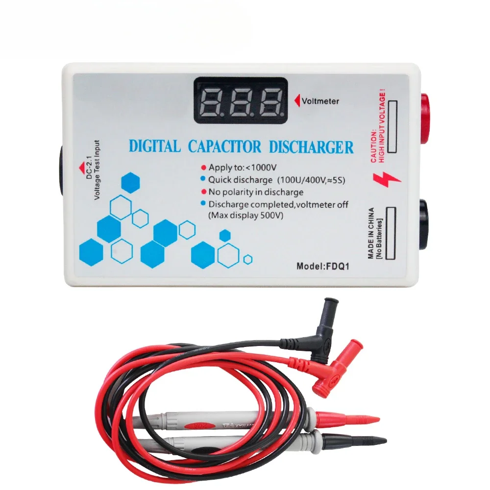 

Digital Capacitor Discharger Protection Electrician Quickly High Voltage 1000V Fast Discharging Tool for Electronic