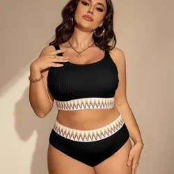 Plus Size zestaw Bikini seksowne stroje kąpielowe kobiet 2024 wysoki stan dwuczęściowy strój kąpielowy kobiety kostium kąpielowy Biquini Monokini