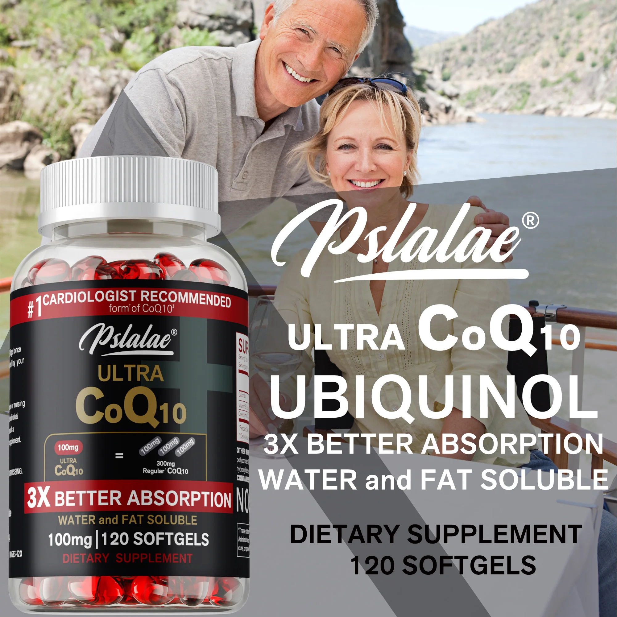 

Добавка CoQ10 — антиоксидант, поддерживает здоровье сосудистых и сердечных сокращений, повышает уровень энергии, для поглощения, балансов артериального давления