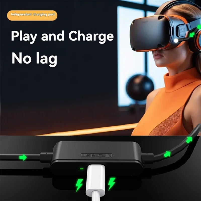 A42Z-For Meta Quest 3S /3/2 USB3.2 Gen1 Cable Charging Cable Pico4 3.0 USB Cable Type C Data Transfer USB To C Cable