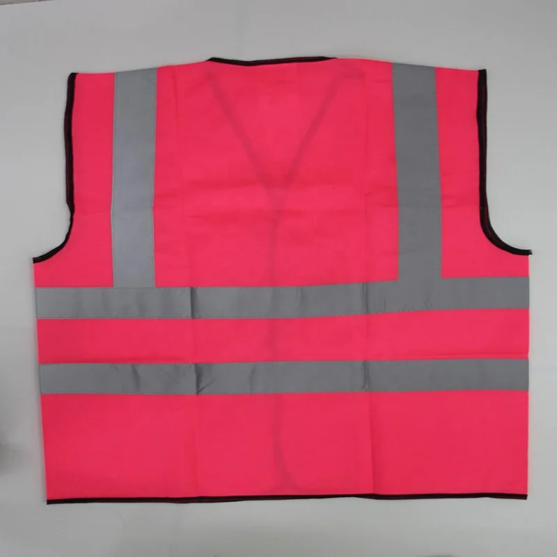 Wholesale high visibility pink construction safety reflective vest