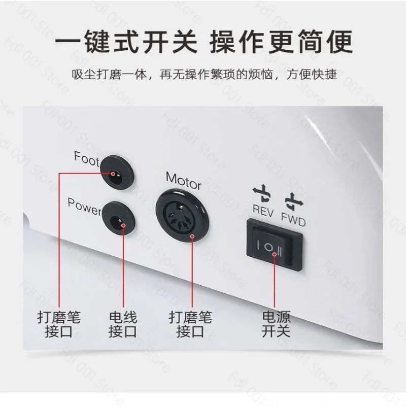 96W Multifunctional Nail Lamp All in One Nail Vacuum Cleaner Polishing Machine for Nail Art Salon Use