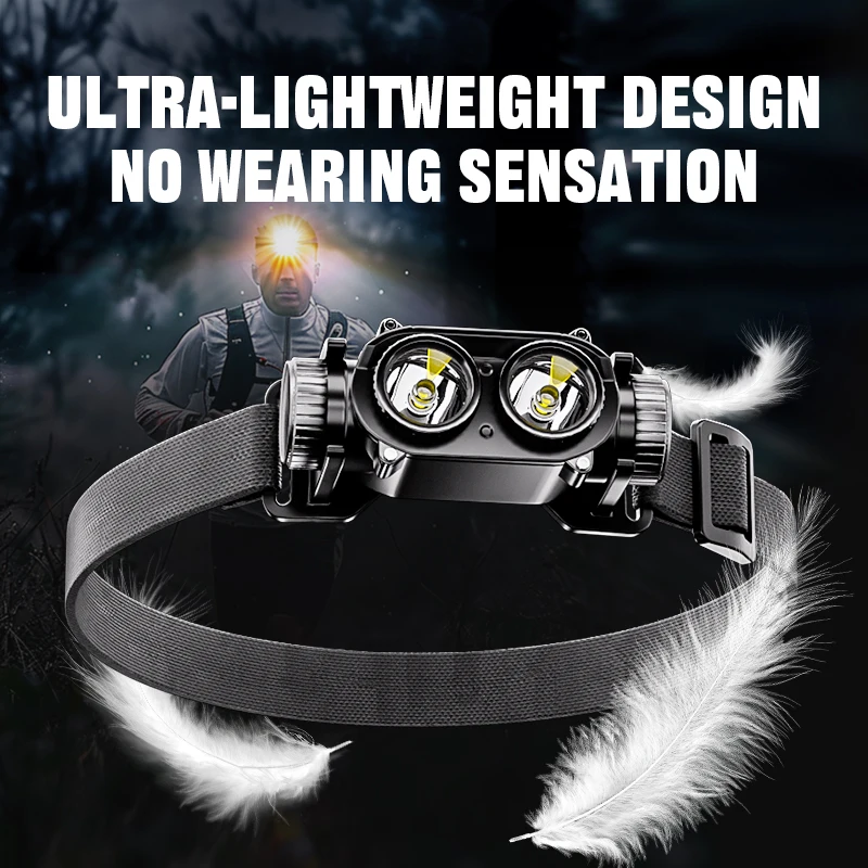 WARSUN Powerful Led Headlamp Headlight Zoom Head Lamp Flashlight USB Rechargeable Fishing Lantern Head Torch