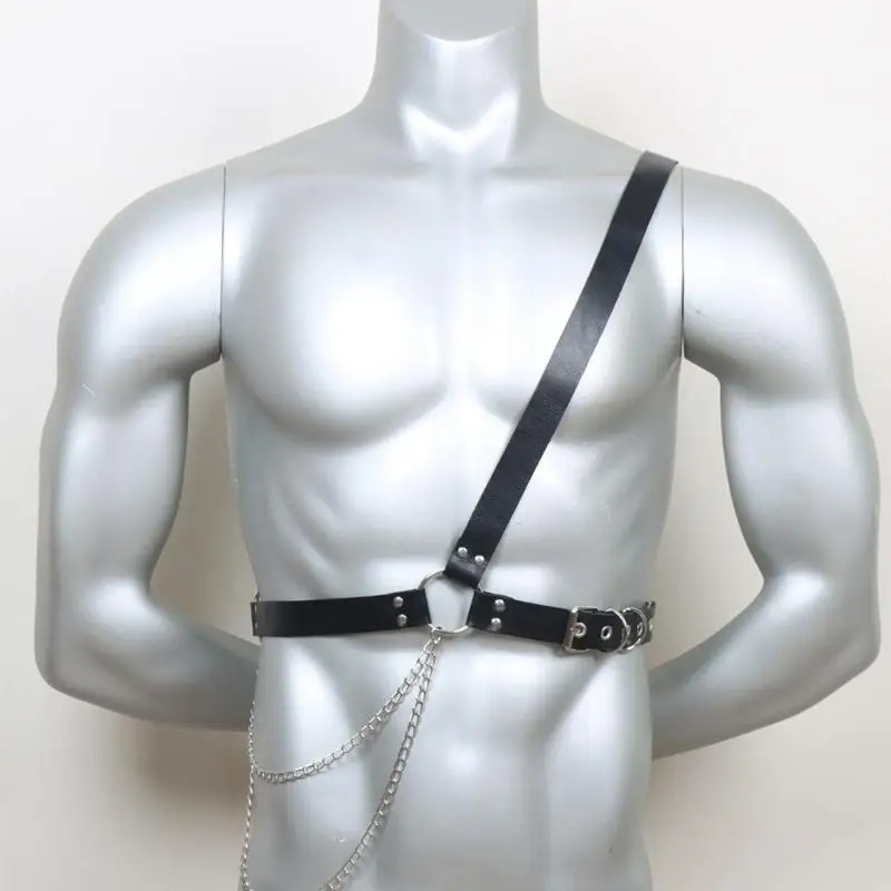 31BB Concert Outfit Belt Harness with Black Straps and Metal Hardware for Layered Fashion, Daily Styling, and Photo Looks