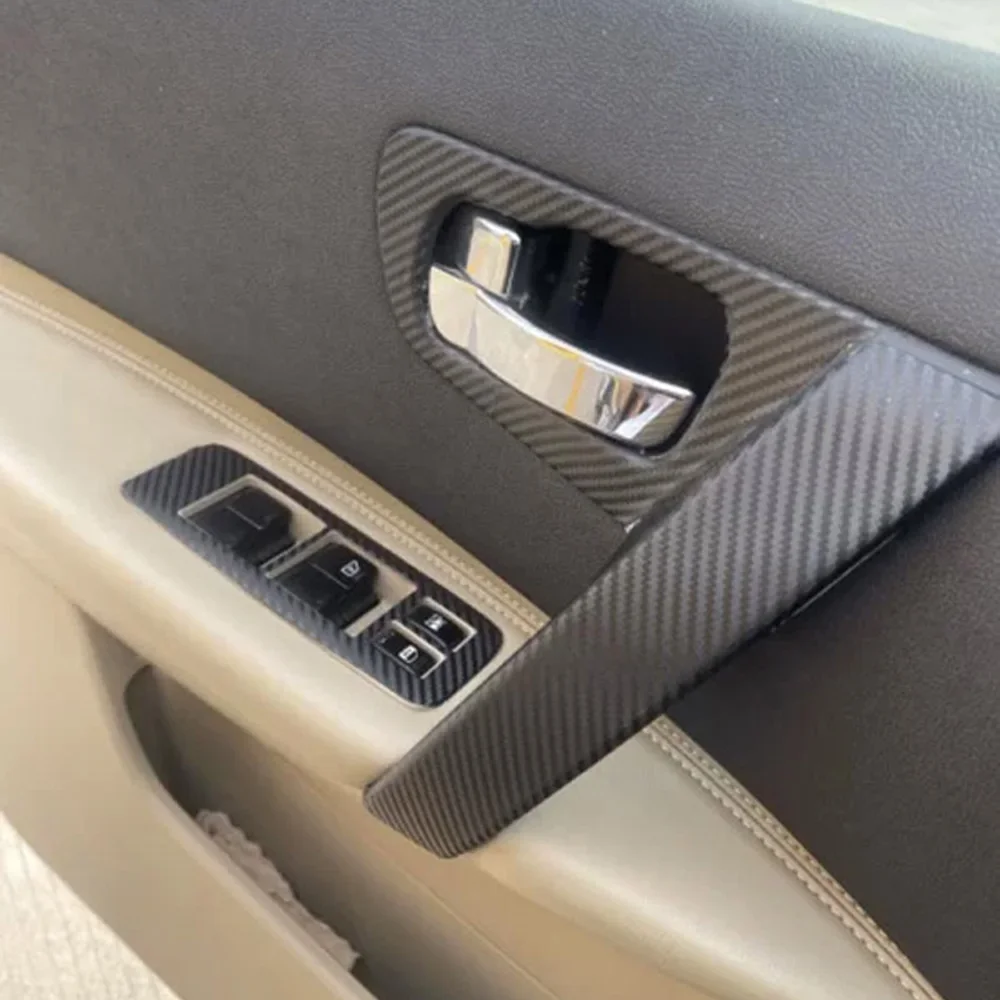 For Nissan Qashqai 2006-2015 J10 Interior Central Control Panel Door Handle Carbon Fiber Stickers Decals Car styling Accessorie