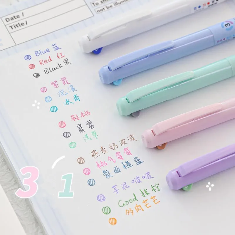 3-farbiger Gelstift, kreative koreanische Einfachheit, fester bunter Gelstift, niedliches Briefpapier, Scrapbooking, Gelstift, schöner Studentenbedarf – Detail 1