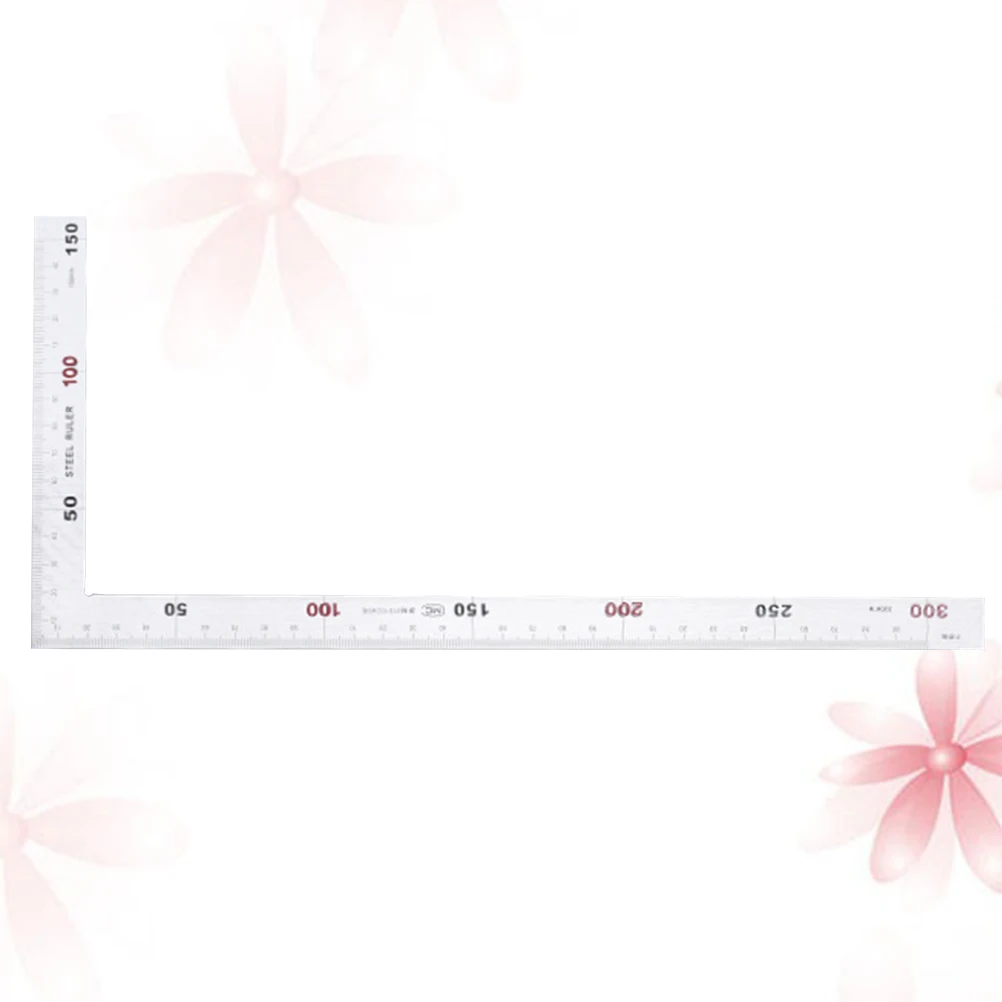 

Stainless Steel L square Ruler 90 Degree Angle Tool Compact Lightweight for Carpentry DIY Home Use Measuring Instruments