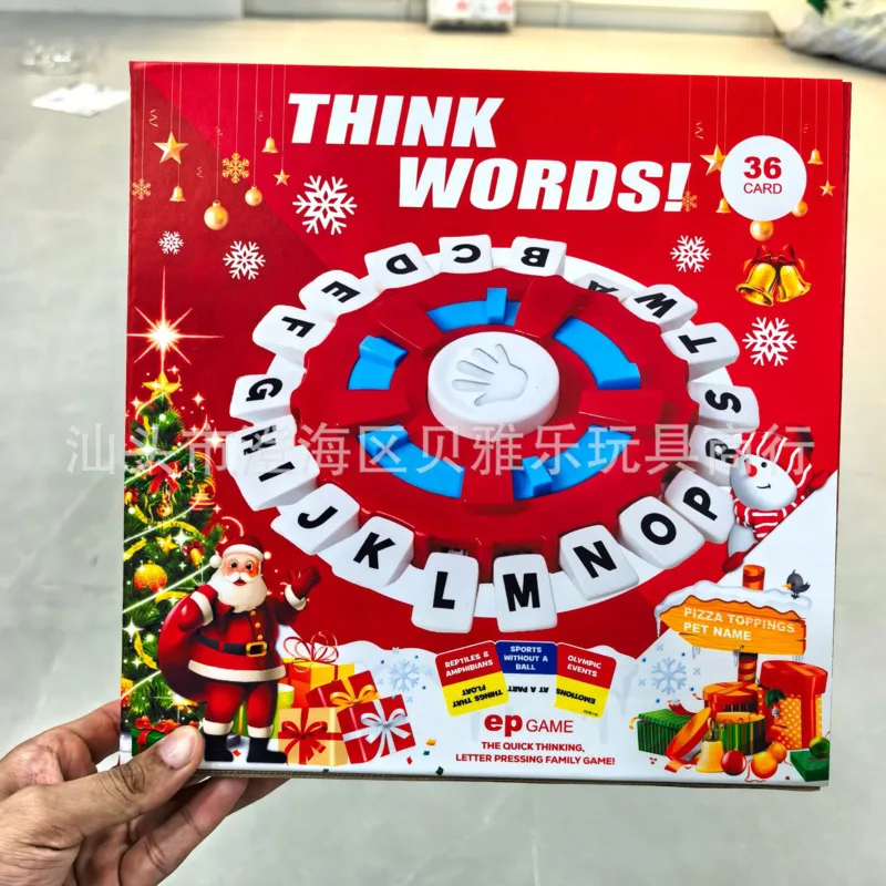 

2024 Christmas Tapple Chessboard Parent Child Interaction Children's Brain Development Puzzle Solving Crazy Alphabet Board Game