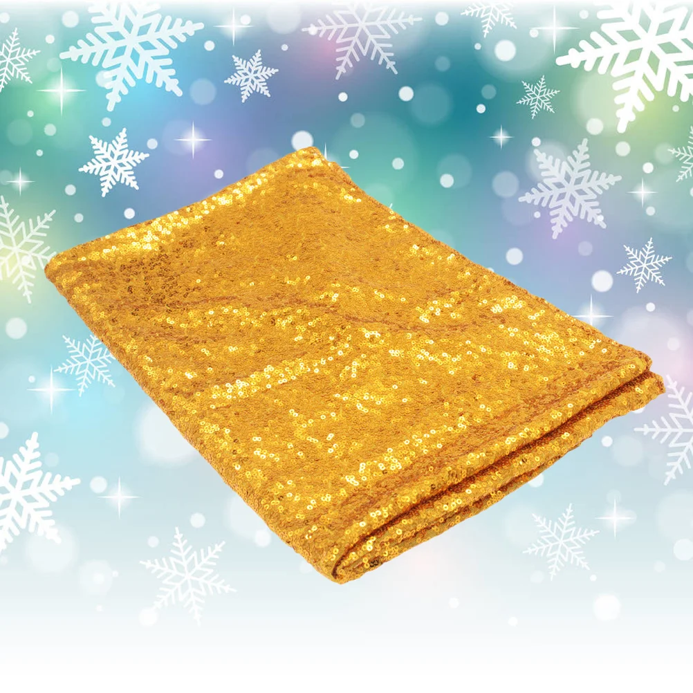 

Golden Paillette Tablecloth Beautiful Chic Design for Dining Table Decor Stylish Table Cover Wedding Party Home Decoration